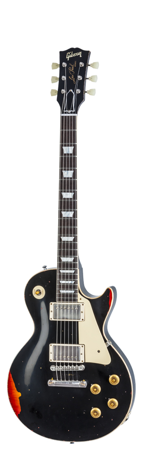 Black over Cherry Sunburst