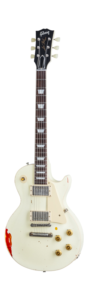 Classic White over Cherry Sunburst